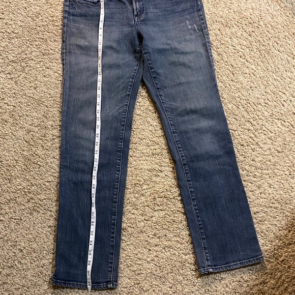 Refuge Dark Blue Straight Leg Jeans - Picture 4 of 5